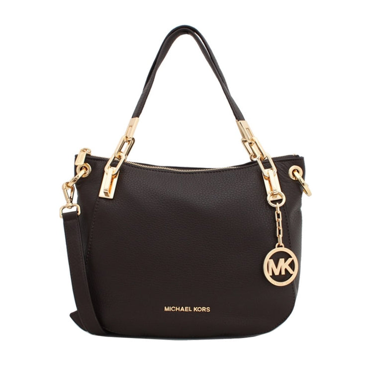 Michael Kors Brooke Medium Shoulder Tote Bag- Dark Chocolate