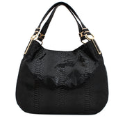 Michael Kors Matilda Large Leather Shoulder Tote Bag- Black