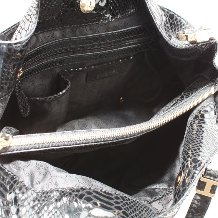 Michael Kors Matilda Large Leather Shoulder Tote Bag- Black