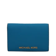 Michael Kors Jet Set Slim Wallet- Summer Blue