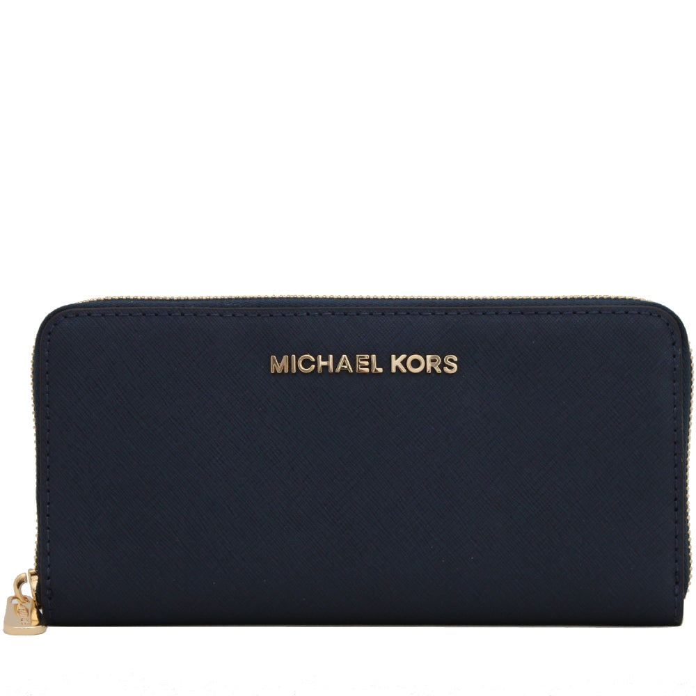 Michael Kors Jet Set Travel Zip-Around Saffiano Leather