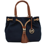 Michael Kors Large Marina Gathered Tote Bag- Navy