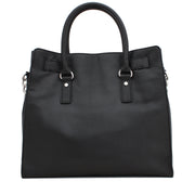 Michael Kors Hamilton Large Saffiano Leather Tote Bag- Black