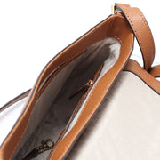 Michael Kors Hamilton Large Saffiano Leather Messenger Bag- Claret