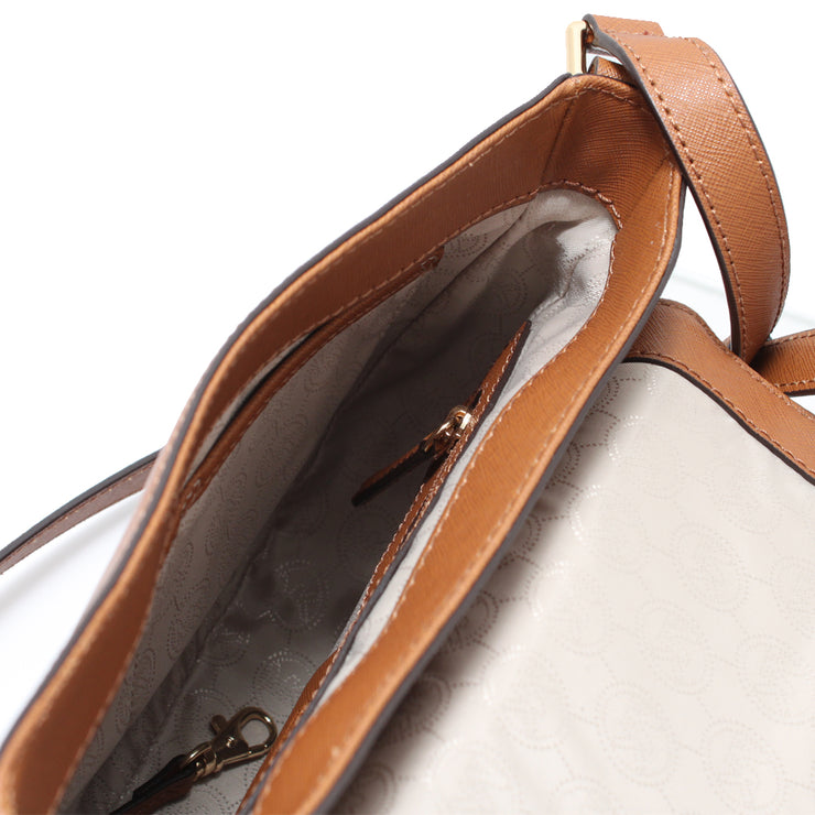 Michael Kors Hamilton Large Saffiano Leather Messenger Bag- Claret