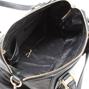 Michael Kors Gilmore Medium East West Leather Satchel Bag- Luggage