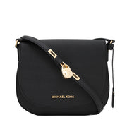 Michael Kors Large Hamilton Messenger Bag- Black