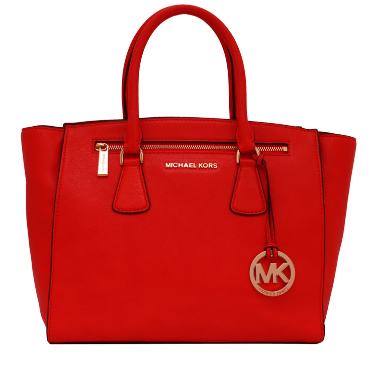 Michael Kors Large Sophie Satchel Bag- Mandarin