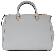 Michael Kors Sutton Large Satchel Bag- Optic White