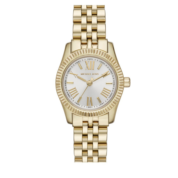 MK3229  Michael Kors Petite Lexington GoldTone Womens Bracelet Watch   YouTube