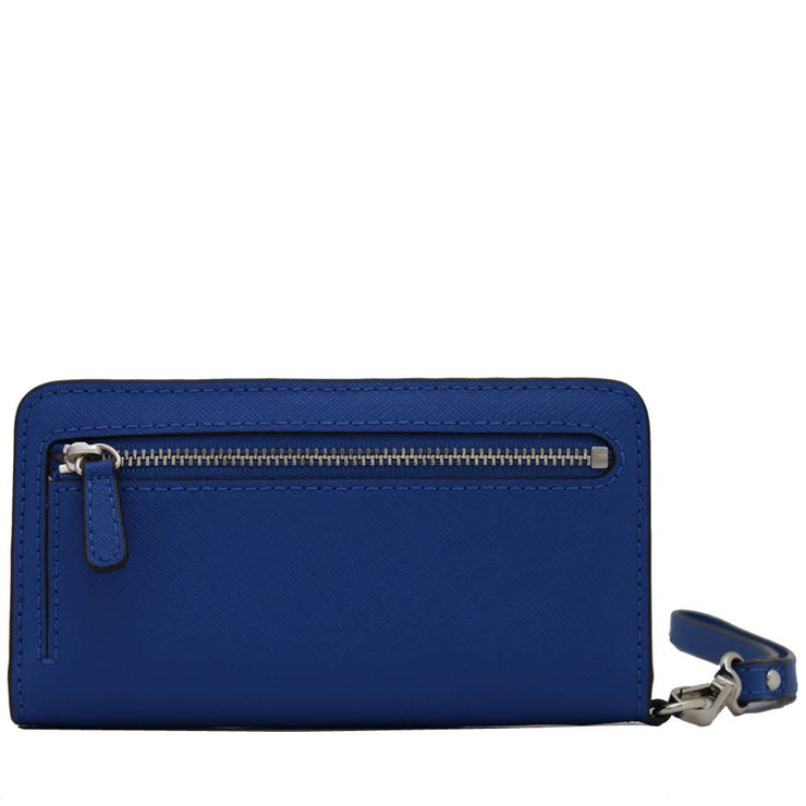 Michael Kors Jet Set Leather Slim Tech Wristlet- Optic White