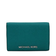 Michael Kors Medium Jet Set Travel Slim Wallet- Aqua