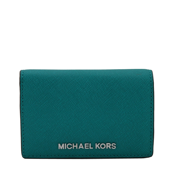 Michael Kors Medium Jet Set Travel Slim Wallet- Aqua