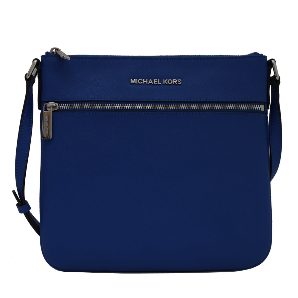 Michael Kors Bedford Flat Leather Crossbody Bag PinkOrchard