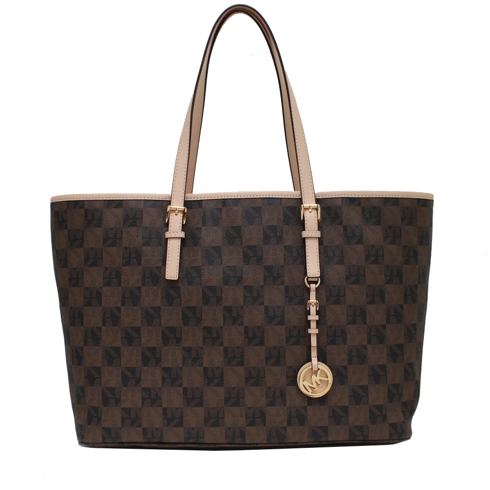 Mk checkerboard tote Clearance