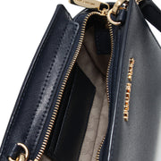 Michael Kors Selma Patent Leather Mini Messenger Bag- Black