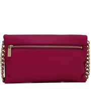 Michael Kors Weston Leather Clutch Bag- Fuschia