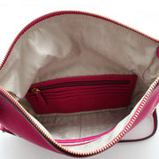 Michael Kors Weston Leather Clutch Bag- Fuschia