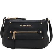 Michael Kors Gilmore Leather Crossbody Bag- Black