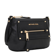 Michael Kors Gilmore Leather Crossbody Bag- Black