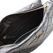 Michael Kors Susannah Leather Clutch Bag- Black