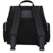 Michael Kors Fulton Nylon Flap Back Pack Bag- Black
