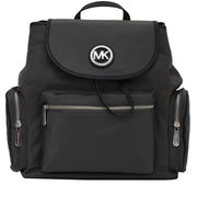 Michael Kors Fulton Nylon Flap Back Pack Bag- Graphite