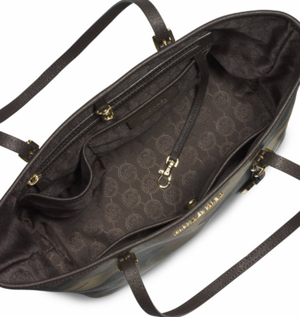 camouflage saffiano leather backpack f Michael Kors Jet Set Travel Medium Camouflage Saffiano Leather Tote Bag – PinkOrchard.com