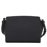 Michael Kors Selma Medium Saffiano Leather Messenger Bag- Heather Grey