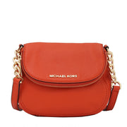 Michael Kors Bedford Leather Flap Crossbody Bag- Orange