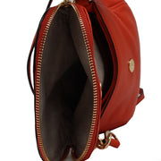 Michael Kors Bedford Leather Flap Crossbody Bag- Watermelon