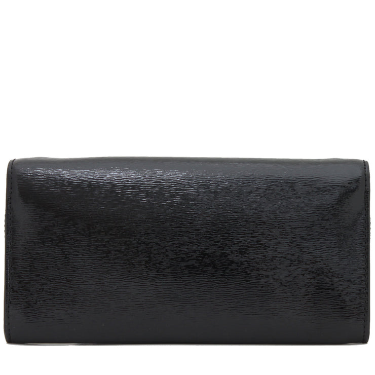 Michael Kors Lana Leather Clutch Bag- Dark Red