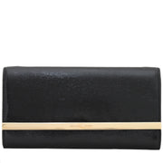 Michael Kors Lana Leather Clutch Bag- Black