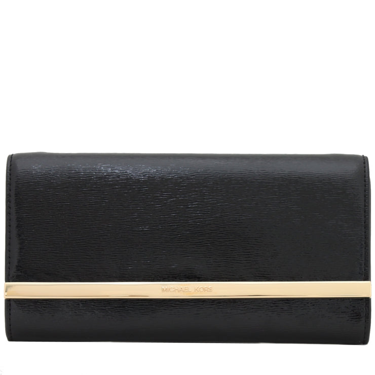 Michael Kors Lana Leather Clutch Bag- Black