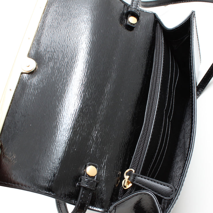 Michael Kors Lana Leather Clutch Bag- Black