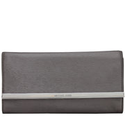 Michael Kors Lana Leather Clutch Bag- Pewter