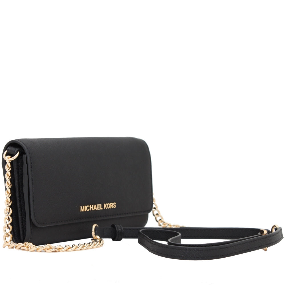 Michael Kors Jet Set Travel Saffiano Leather Chain Wallet Michael Kors Jet Set Travel Saffiano Leather Chain Wallet