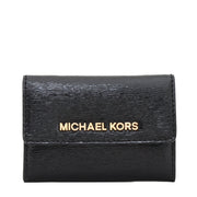 Michael Kors Jet Set Travel Patent Leather Coin Purse- Black