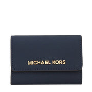 Michael Kors Jet Set Travel Saffiano Leather Coin Purse- Navy