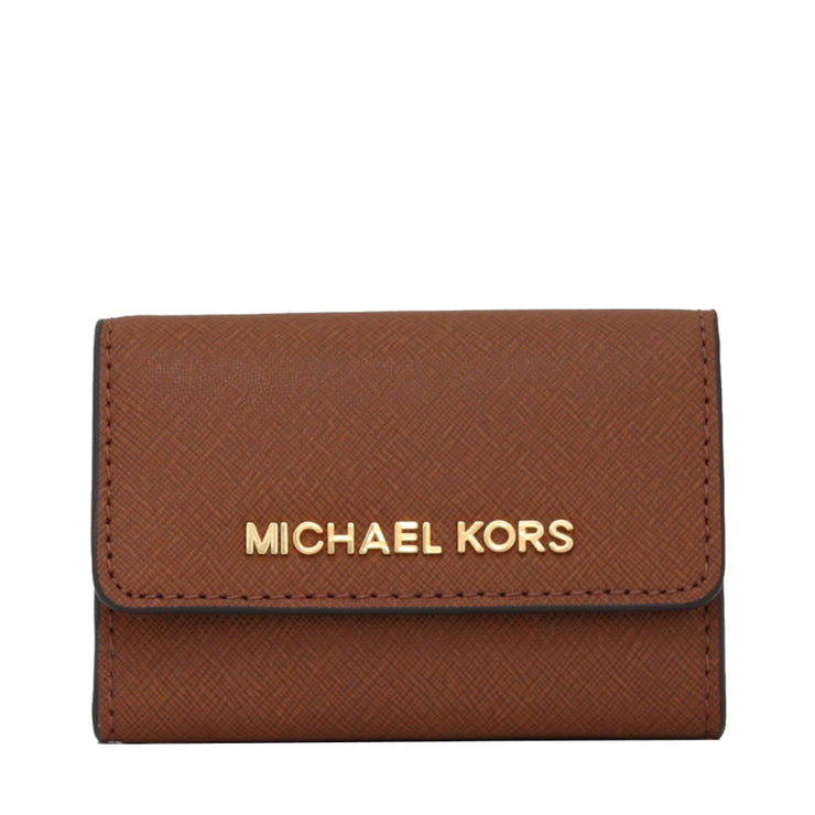 Michael Kors Jet Set Travel Saffiano Leather Coin Purse- Luggage