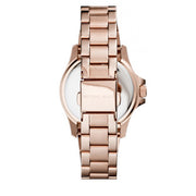 Michael Kors Watch MK6116- Tatum Red Dial Rose Gold Stainless Steel Ladies Watch