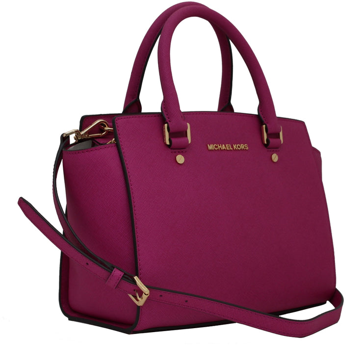 Selma Medium Saffiano Leather Crossbody Bag