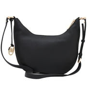 Michael Kors Rhea Zip Small Leather Messenger Bag- Black