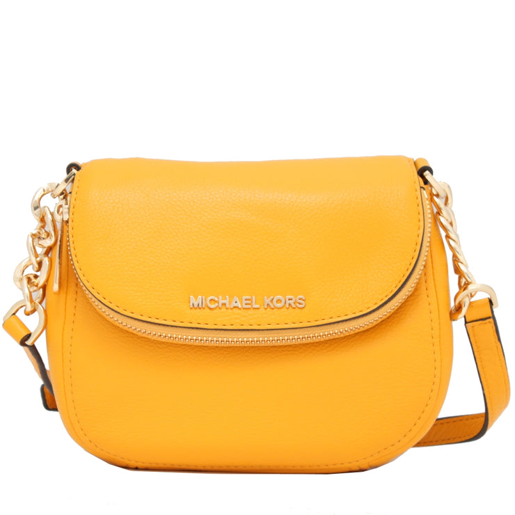 Michael Kors Bedford Leather Flap Crossbody Bag- Sun