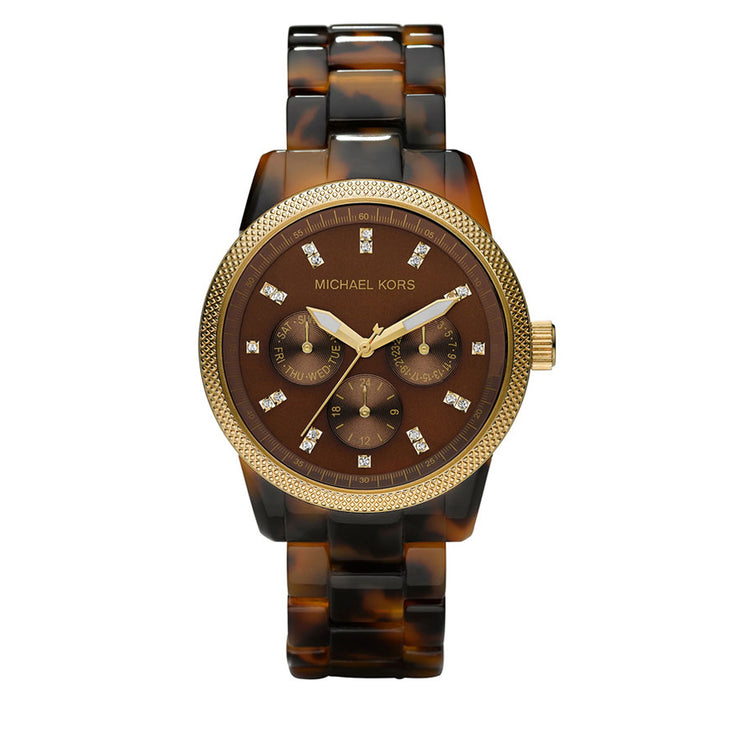 Michael Kors Watch MK5038- Ritz Tortoise-Shell Bracelet Ladies Watch