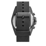 Michael Kors Watch MK8377- Jet Master Black Silicon Chronograph Men Watch