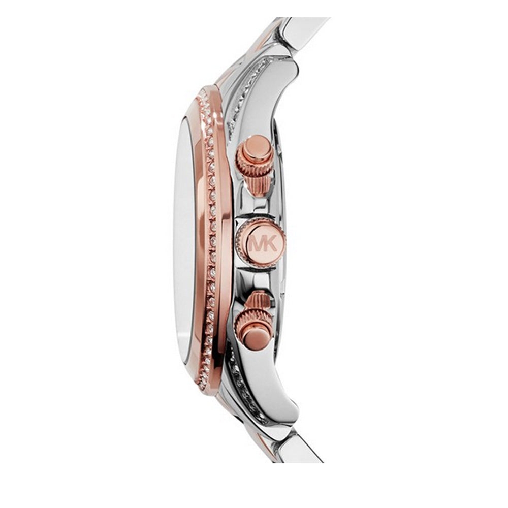 NEW Michael Kors Silver and Rose Gold Watch MK6093 Michael Kors Watch MK6093- Blair Two Tone Stainless Steel  main image 4