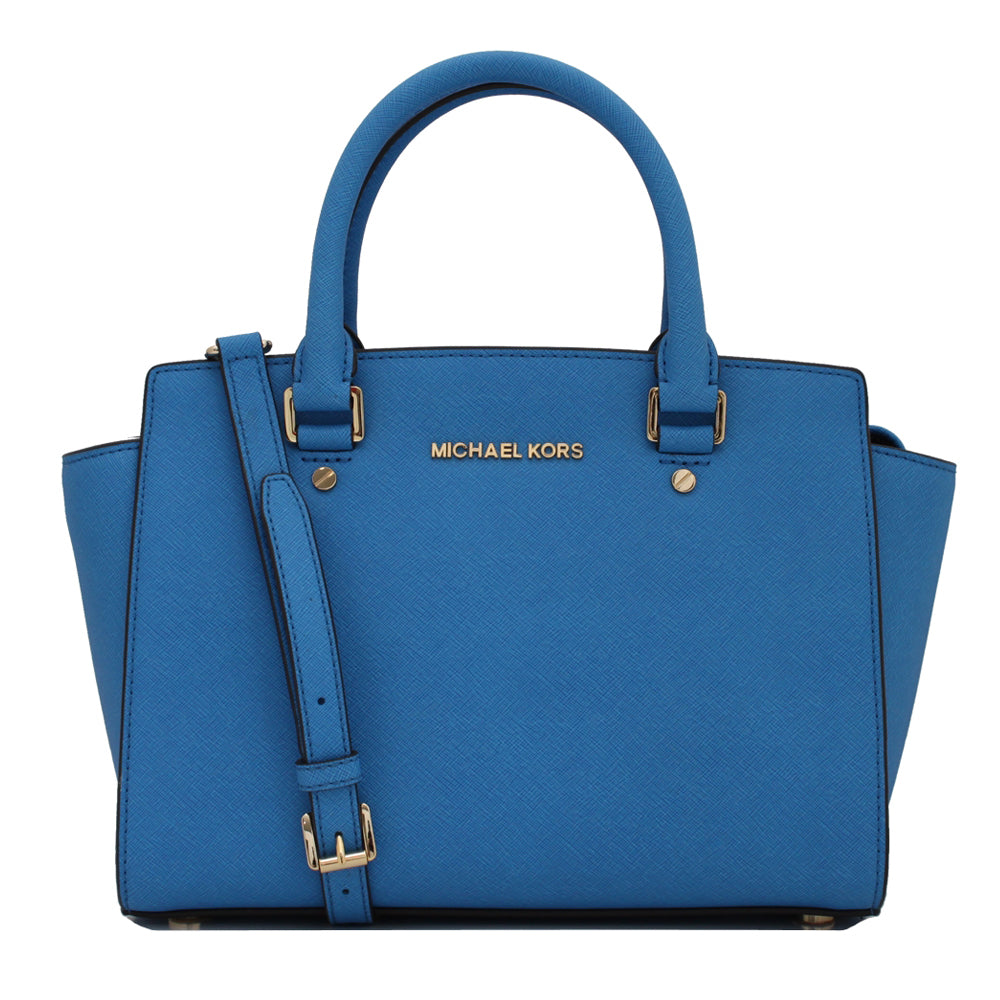 Michael Kors Selma Saffiano Leather Medium Satchel Bag