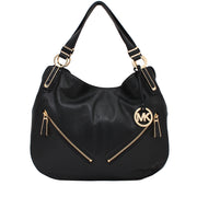 Michael Kors Matilda Large Leather Shoulder Tote Bag- Black