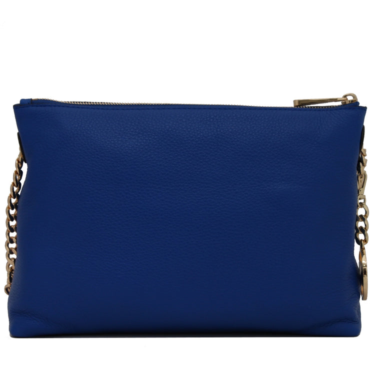 Michael Kors Jet Set Chain Leather Top Zip Messenger Bag- Dark Dune